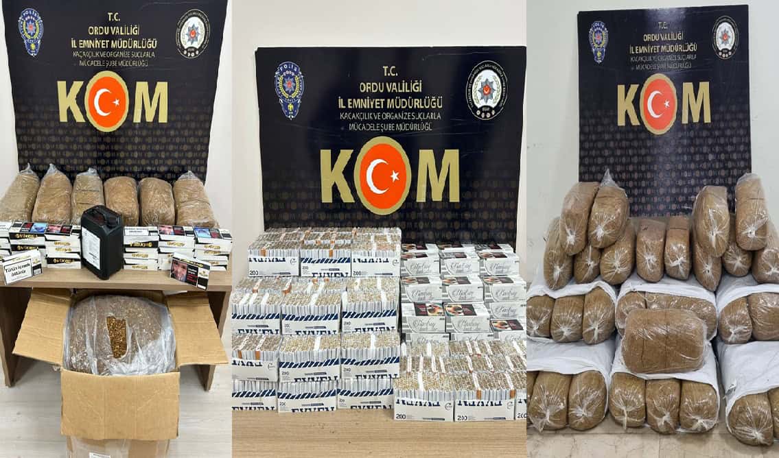 Ordu’da Kaçak Alkol ve Tütün Operasyonları: Çok Sayıda Şüpheliye İşlem Yapıldı