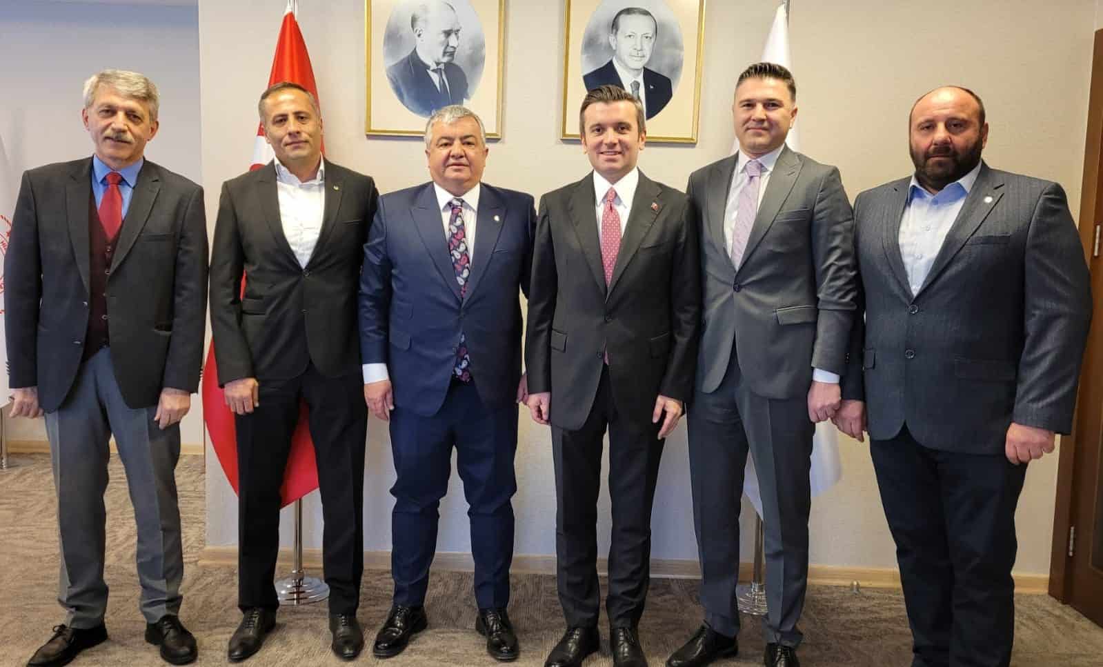 TİCARET BORSASINDAN HEMŞERİMİZ KIRAN'A HAYIRLI OLSUN ZİYARETİ