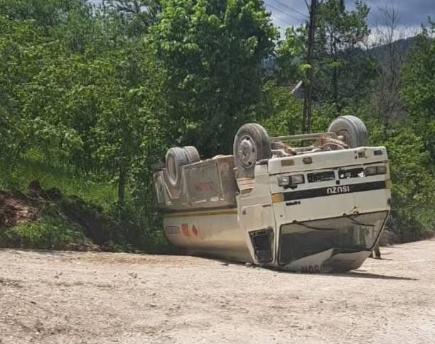 Kumru’da Tanker Kazası: Can Kaybı Yok, Maddi Hasar Oluştu