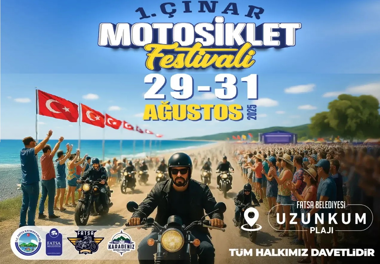 Fatsa, 1. Çınar Motosiklet Festivali’ne Hazırlanıyor