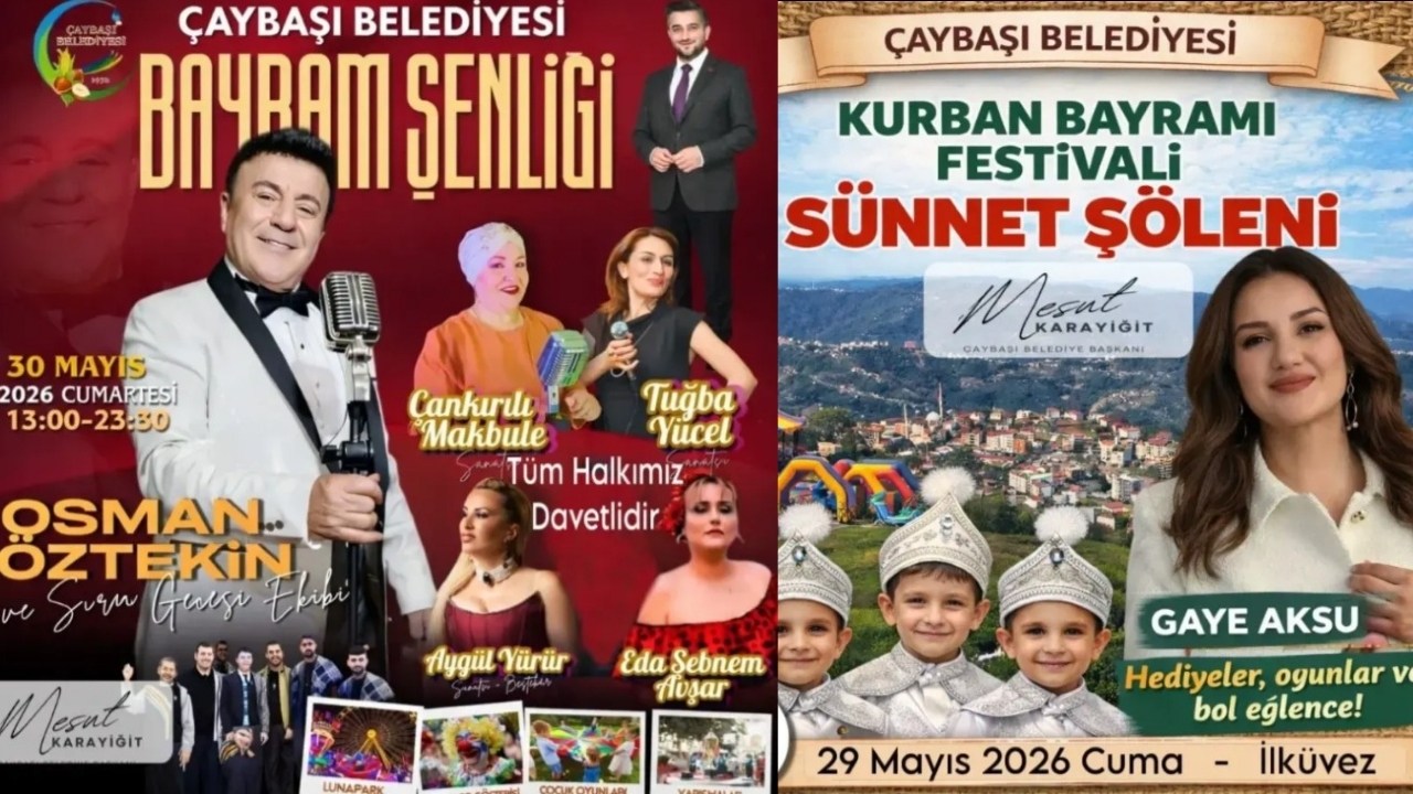 Çaybaşı’nda Bayram Heyecanı Başlıyor! Festival Dolu Dolu Geçecek