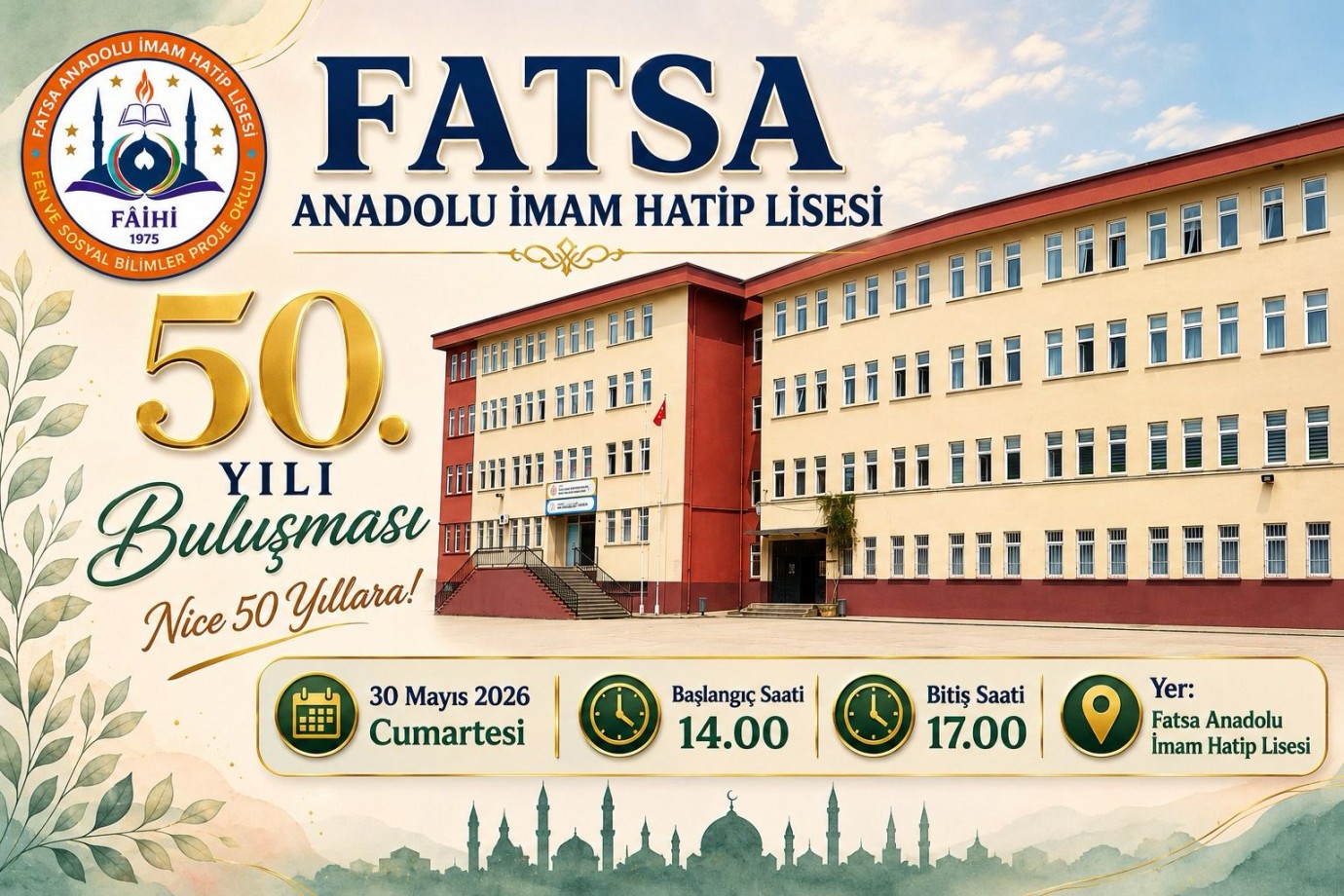 Fatsa Anadolu İmam Hatip Lisesi’nde 50. Yıl Heyecanı