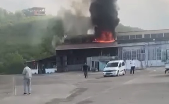 Ordu’nun Çatalpınar İlçesinde Sanayi Sitesinde Yangın Paniği