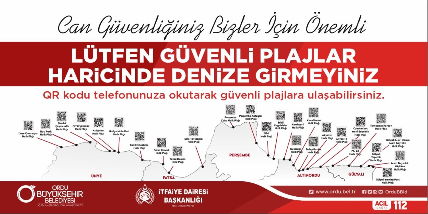 Ordu’da Yaz Sezonu İçin 27 Plajda Güvenlik Seferberliği
