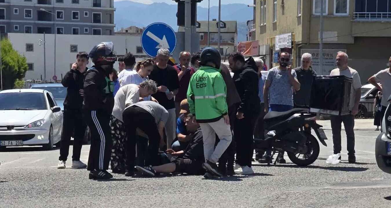 Altınordu’da Motosiklet Kazası: 1 Kişi Yaralandı