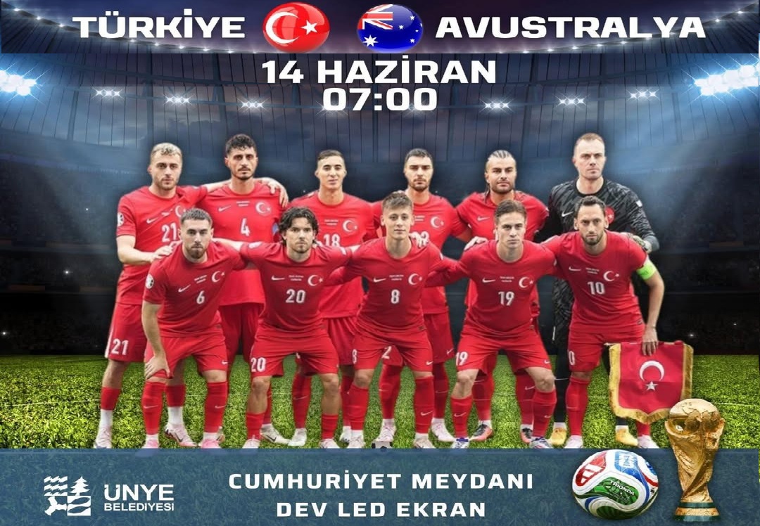 Milli Heyecan Ünye’de Dev Ekrana Taşınıyor