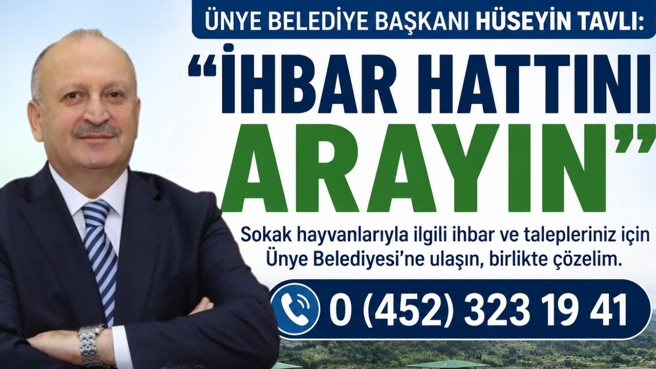 “İhbar Hattını Arayın” – Ünye Belediyesi’nden Sokak Hayvanları İçin Yeni Sistem