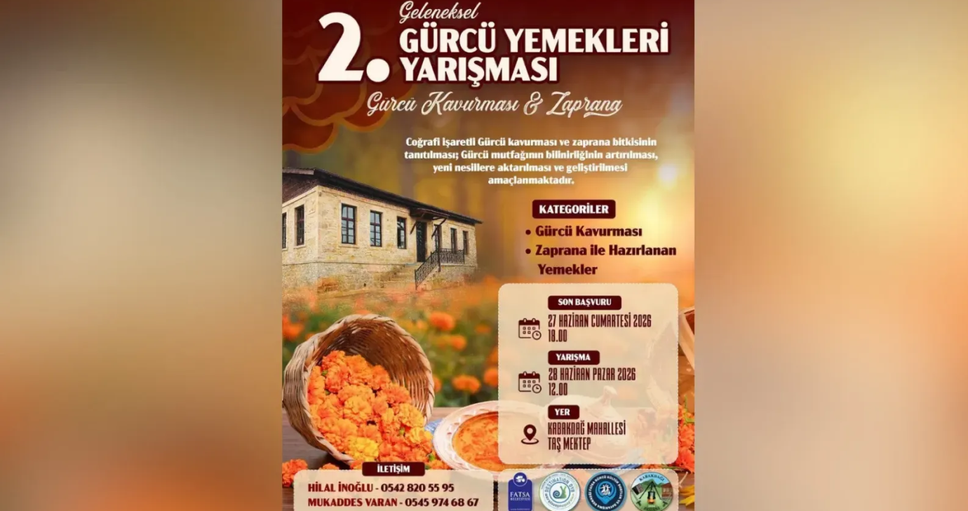 Gürcü Mutfağının En Lezzetli Tarifleri Fatsa’da Yarışacak