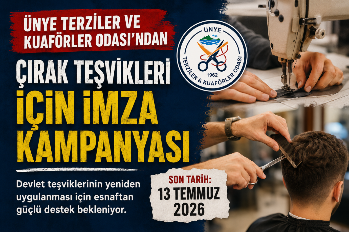 Ünye’de Esnaftan Çıraklık İçin Ortak Ses: Teşvikler Geri İsteniyor