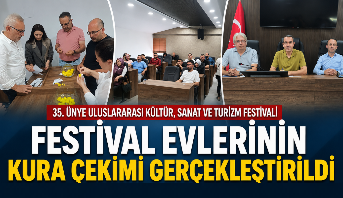 Festival Evlerinde Yerler Belli Oldu: Esnaf Kura Heyecanı Yaşadı