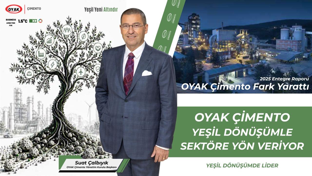 OYAK Çimento Yeşil Dönüşümde Vites Yükseltti