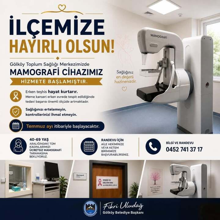 Ordulu Kadınlara Ücretsiz Mamografi Hizmeti Geliyor