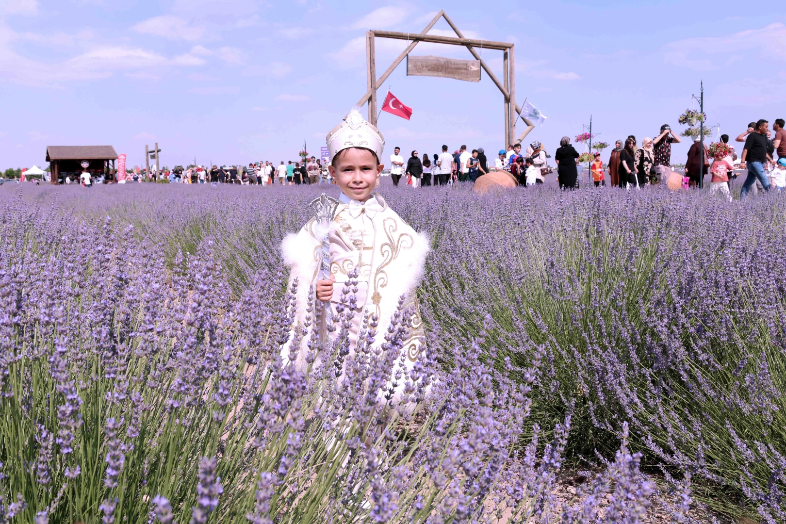 Konya Karatay'da Lavanta Bahçesi'nde Festival Hazırlığı