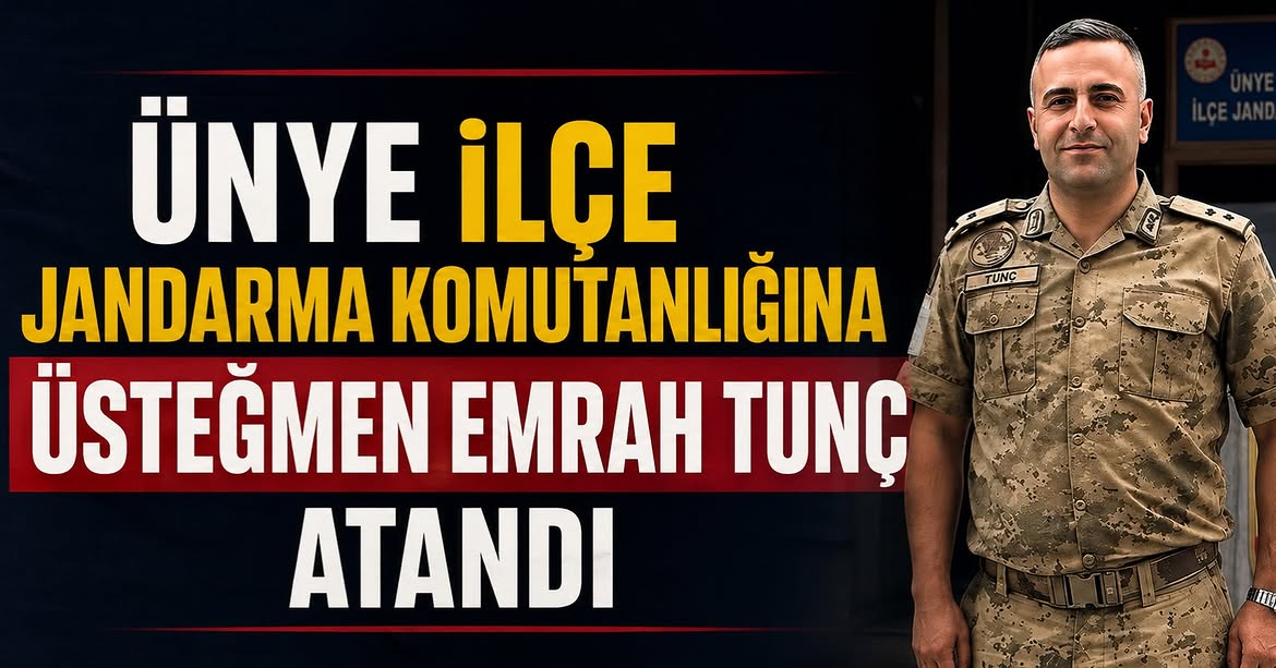 Ünye İlçe Jandarma Komutanlığı'nda Görev Değişimi