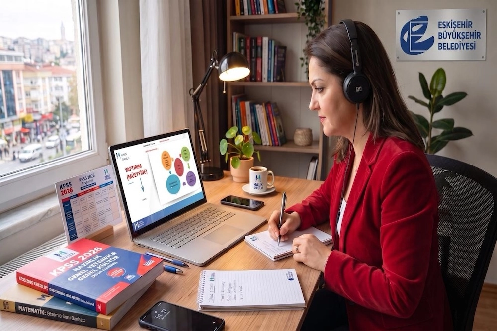 Eskişehir’den KPSS Adaylarına Online Destek