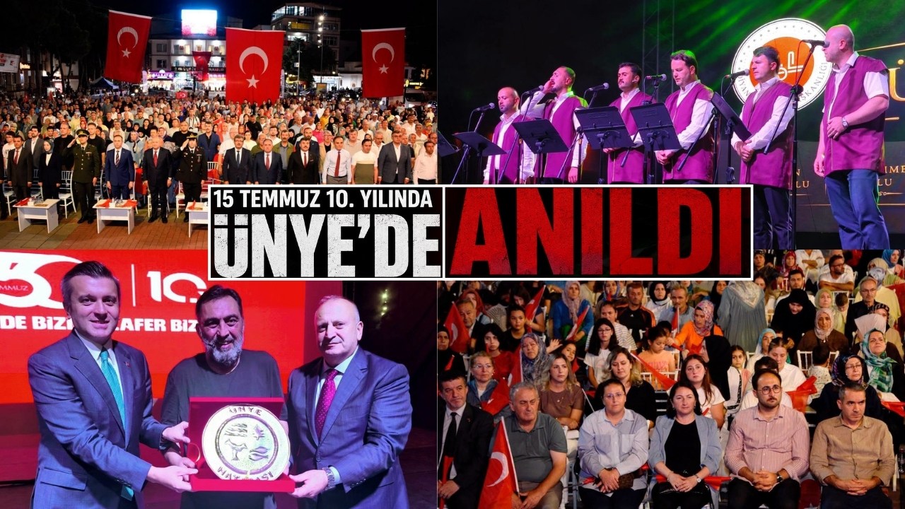 Ünye'de 15 Temmuz'un 10. Yılında Demokrasi Ve Milli Birlik Ruhu Yaşatıldı