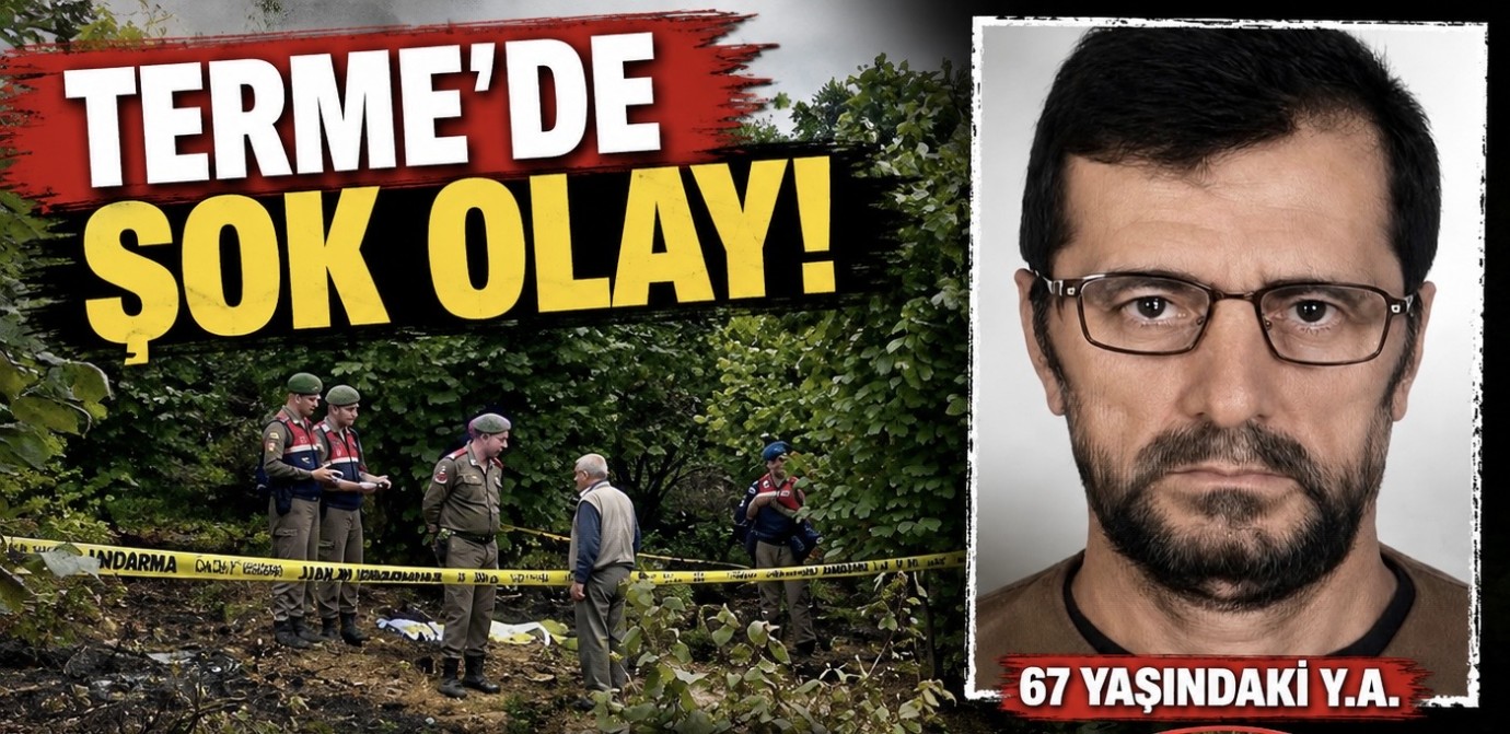 Terme’de Fındık Bahçesinde Yanmış Halde Erkek Cesedi Bulundu