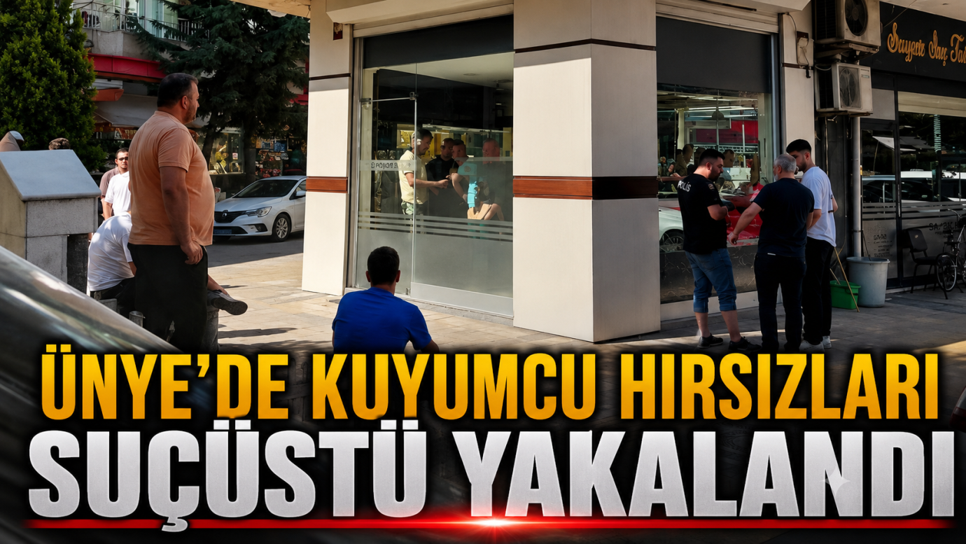 Ünye'de Kuyumcudan Çalınan Altın Küpelerle Yakalandılar