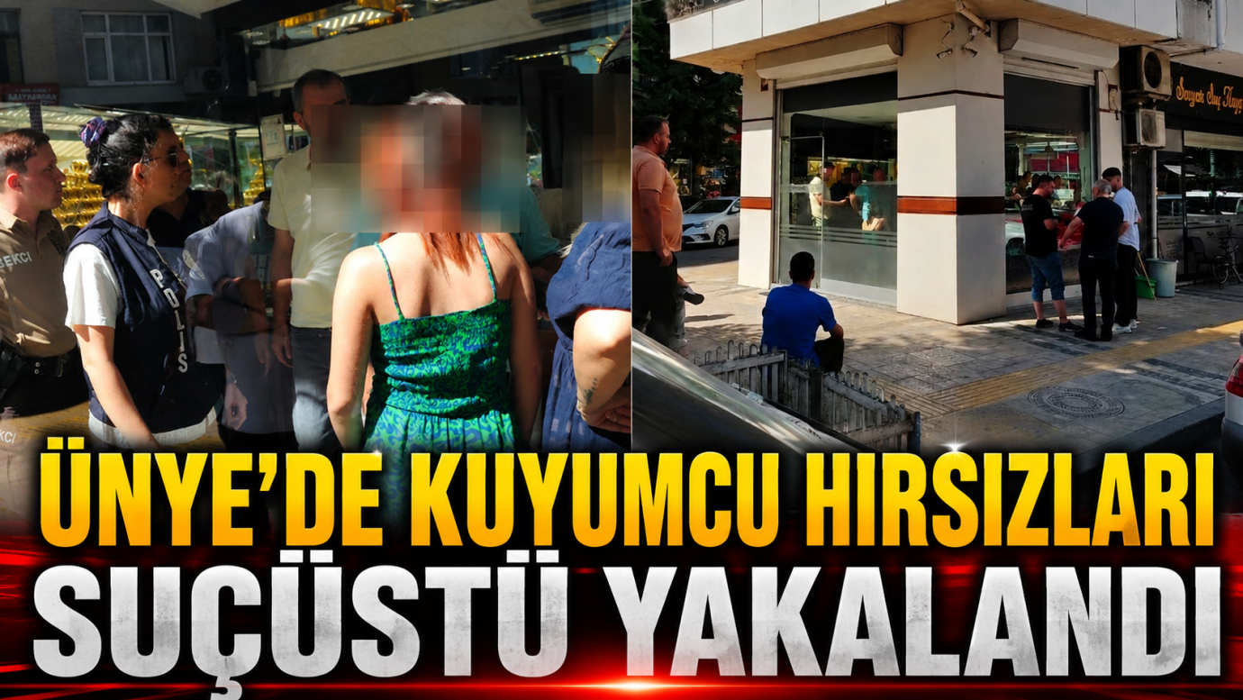 Ünye'de Kuyumcudan Çalınan Altın Küpeleri Bozdurmaya Çalışırken Yakalandılar
