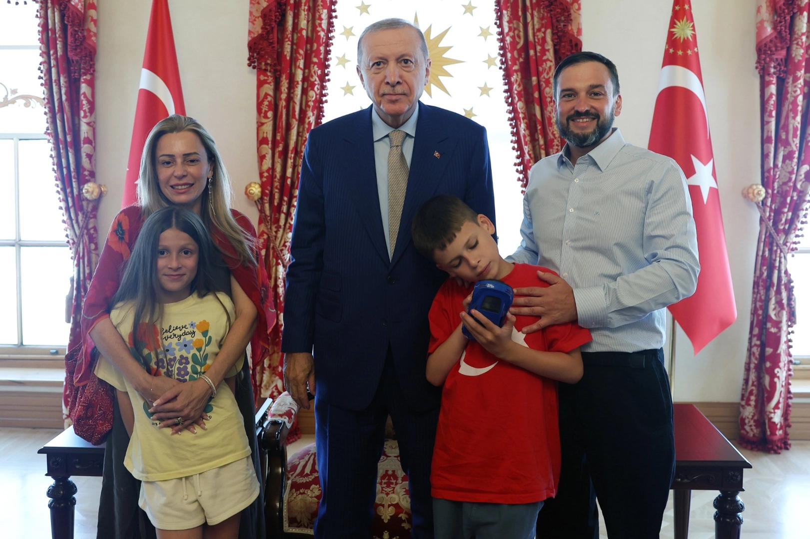 Cumhurbaşkanı Erdoğan, &Prime;Cake Not Hate&Prime; kampanyasıyla tanınan Joshua Harris'i ağırladı