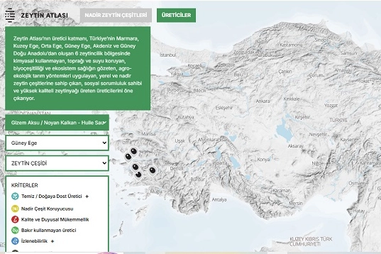 AB Destekli Proje: Zeytin Atlası Erişime Açıldı