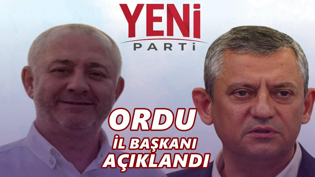 YENİ Parti Ordu’da Kurucu İl Başkanını Belirledi: Görev Cihangir Şimşek’in