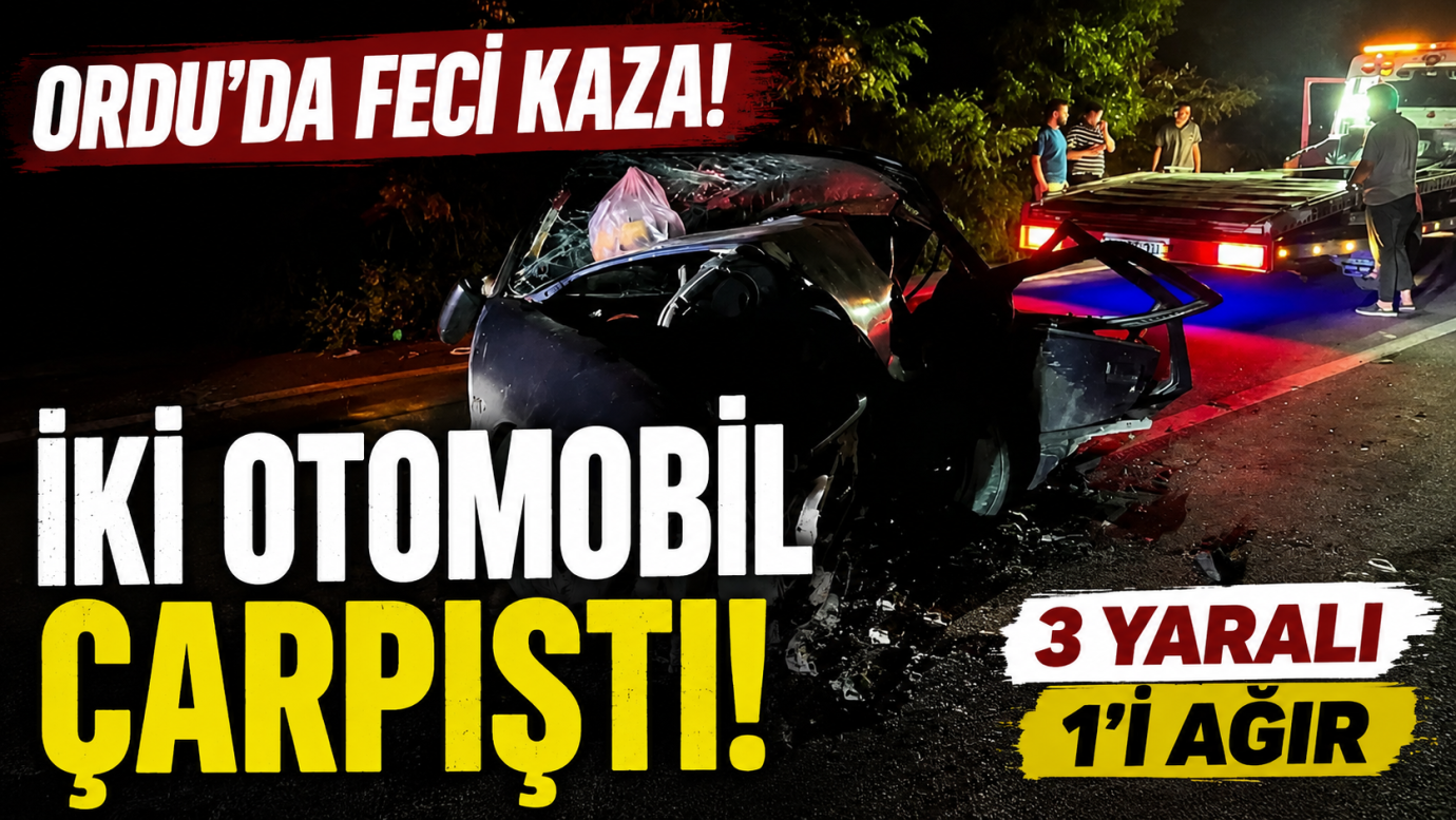Kumru-Fatsa Yolunda Kaza: 3 Kişi Yaralandı