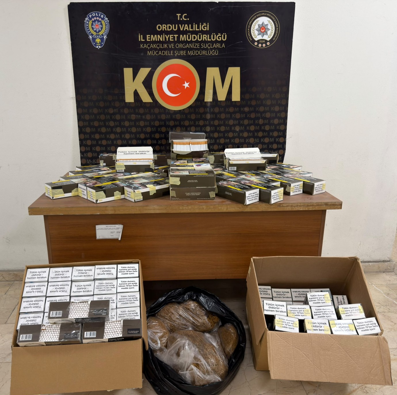 Ordu'da Kaçakçılık Operasyonları: Binlerce Makaron ve 411 Yasaklı Bıçak Ele Geçirildi