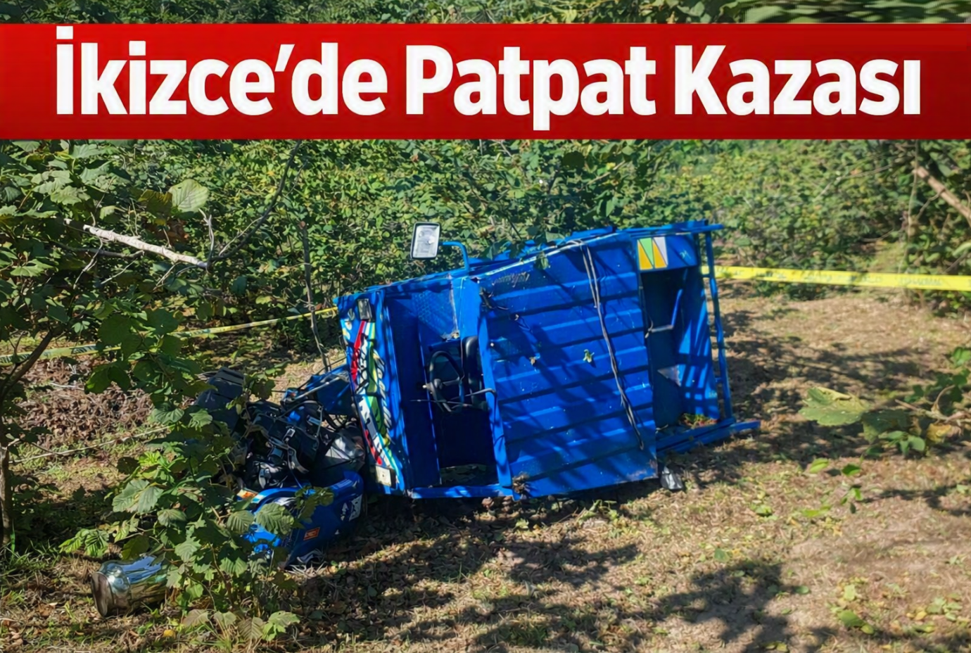 İkizce’de Patpat Kazası: 5’i Çocuk 8 Kişi Yaralandı