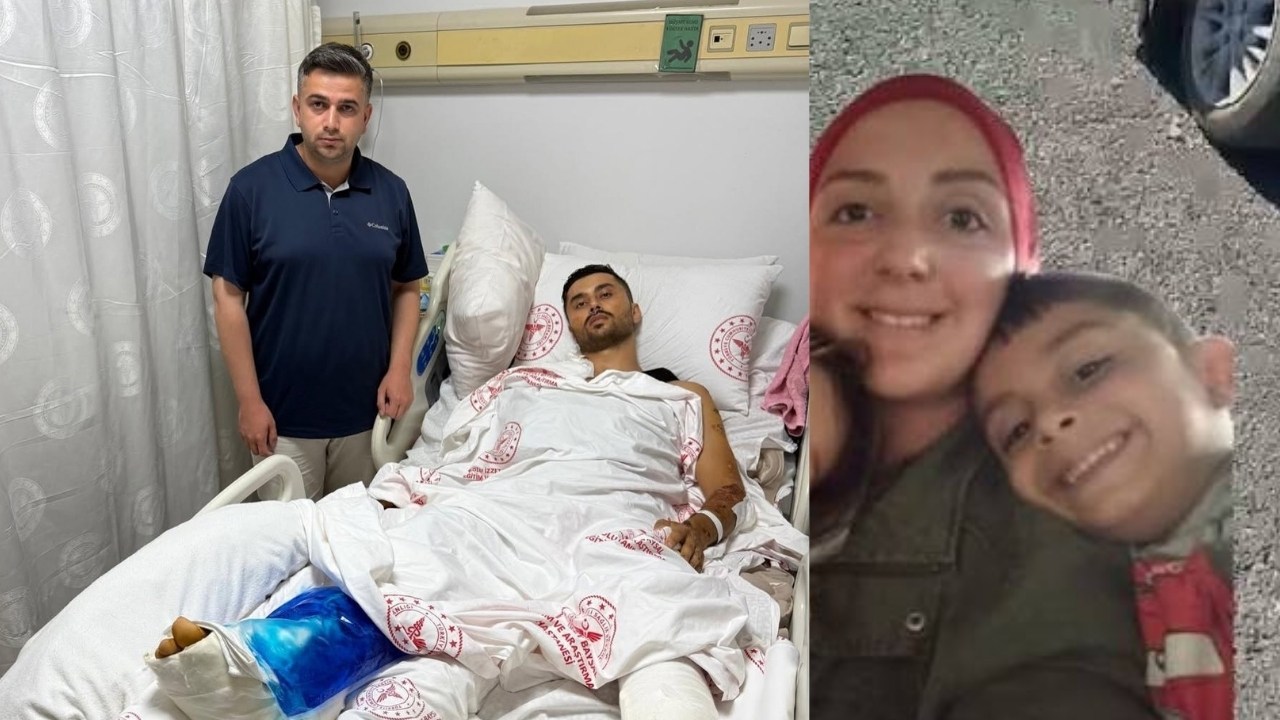 Karayiğit’ten Kazada Eşini Ve Oğlunu Kaybeden Emrah Efil’e Hastanede Ziyaret