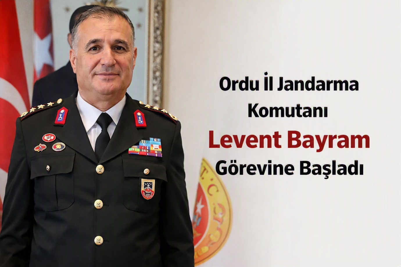 Ordu İl Jandarma Komutanlığı’nda Levent Bayram Dönemi Başladı