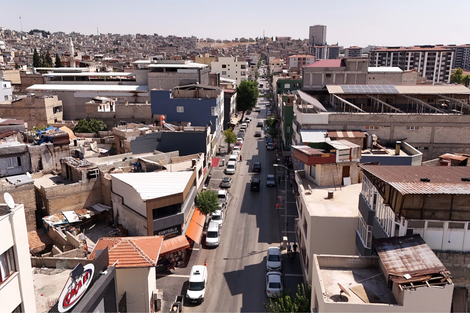 Gaziantep'te kentin ana caddelerine estetik dokunuş