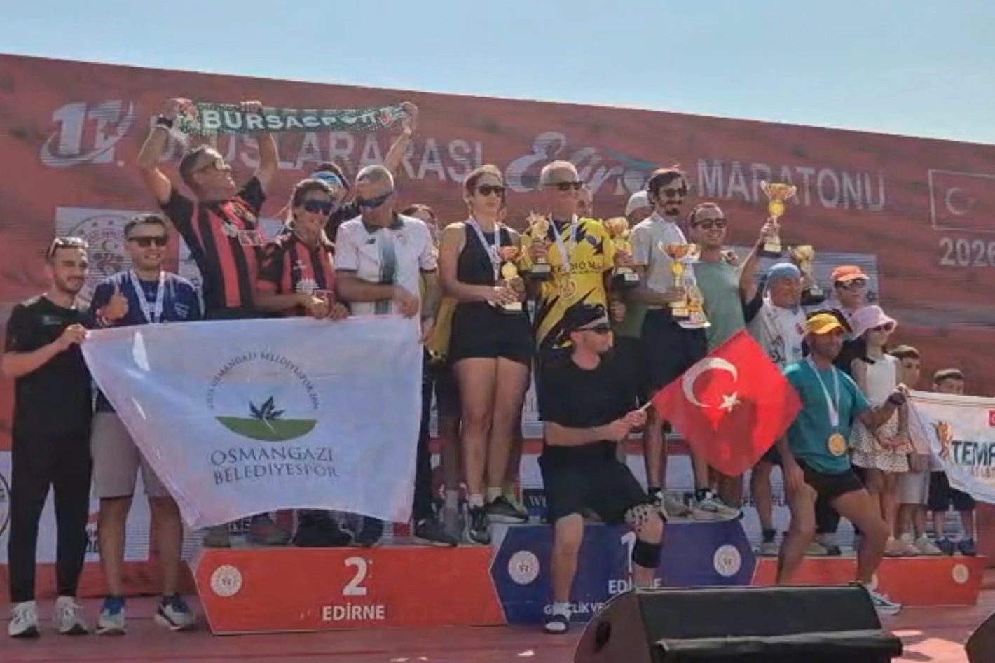 Edirne Yarı Maratonu’nda Keşan fırtınası