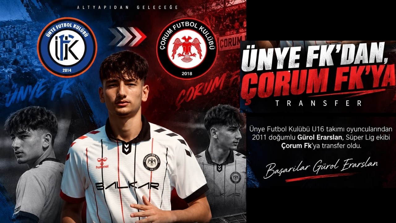 Ünye FK’dan Bir Genç Oyuncu Daha Süper Lig Altyapısına