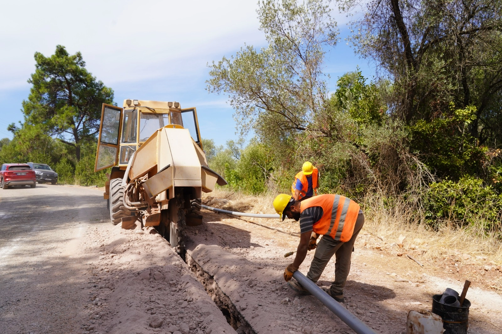 Muğla Çamlı’daki 30 yıllık içme suyu hatları yenileniyor