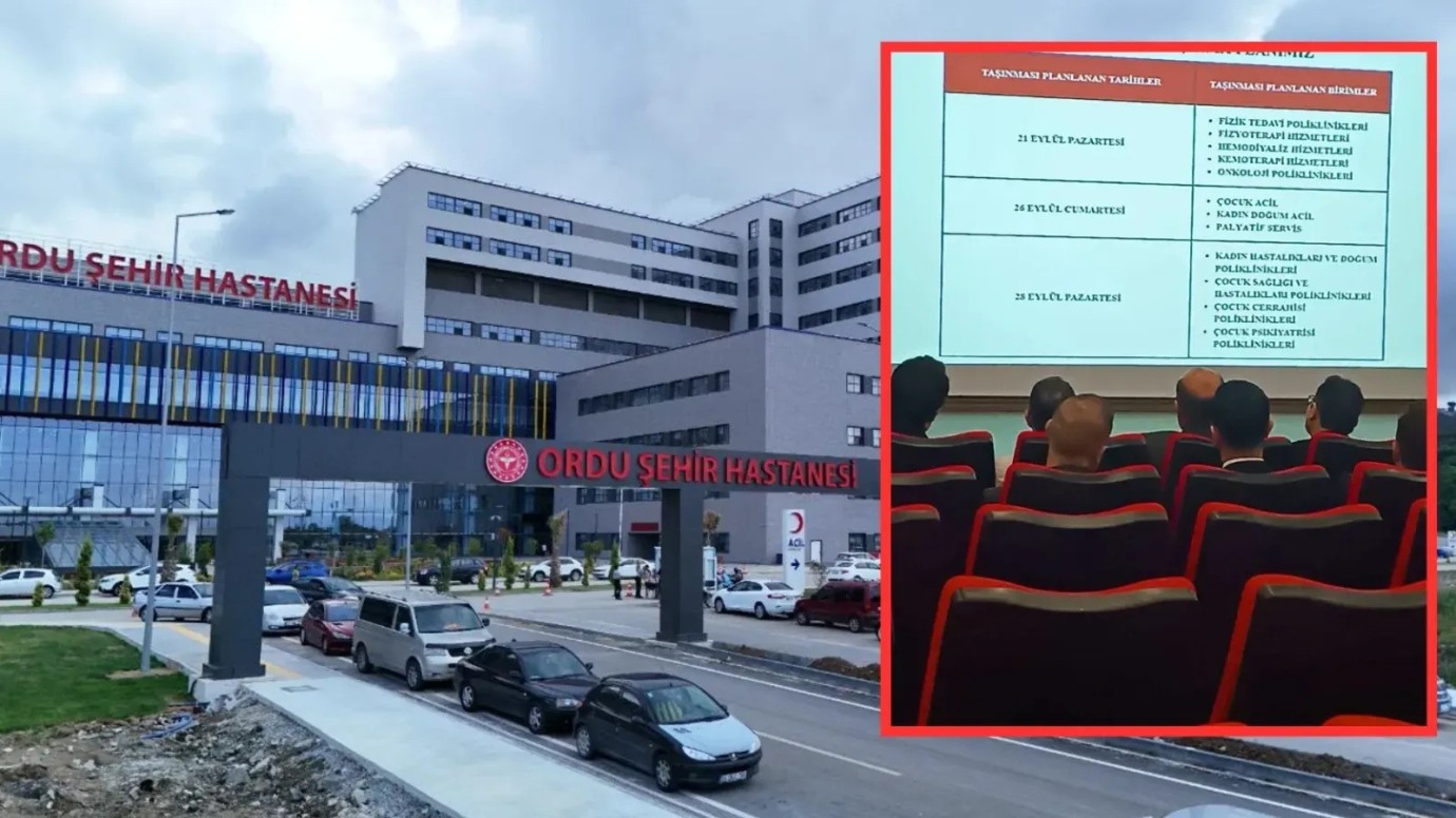 Ordu Şehir Hastanesi’nde Taşınma Başladı: Birimler Kademeli Olarak Yeni Yerine Geçiyor