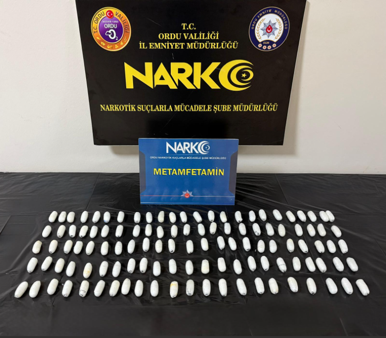 Ordu’da Uyuşturucu Operasyonu: 820 Gram Metamfetamin Ele Geçirildi