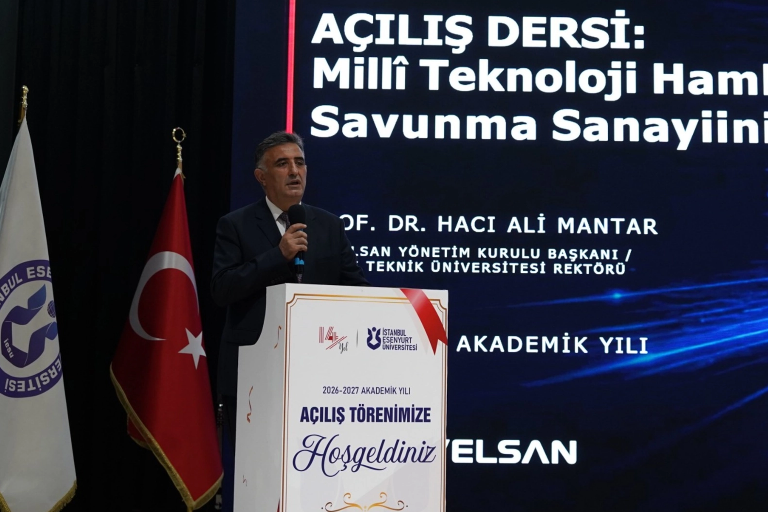 GTÜ Rektörü Prof. Dr. Hacı Ali Mantar İstanbul Esenyurt Üniversitesi’nde ders verdi