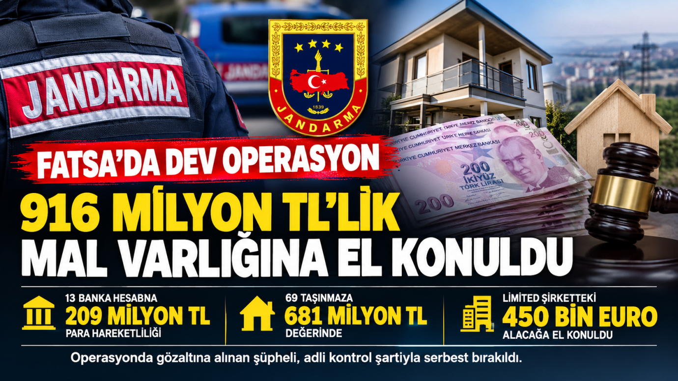 Ordu’da 916 Milyon TL’lik Malvarlığına El Konuldu