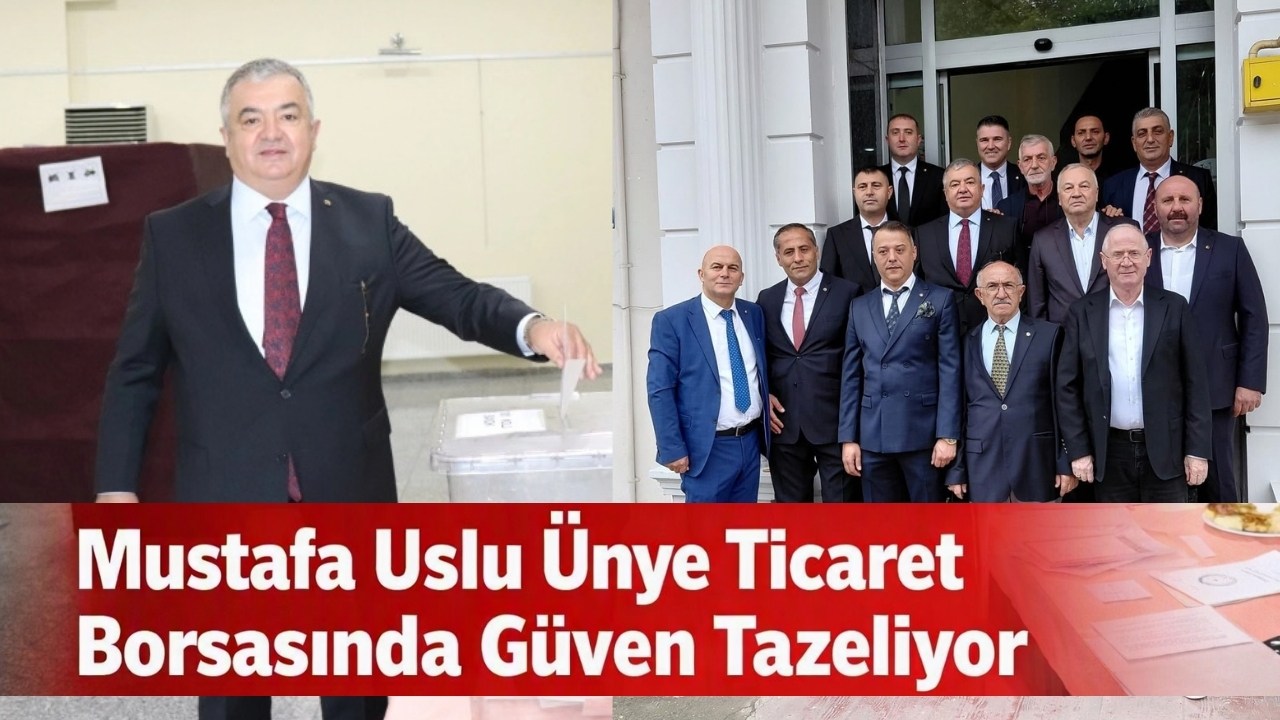 Ünye Ticaret Borsası’nda Mustafa Uslu Dördüncü Dönem İçin Güven Tazeledi