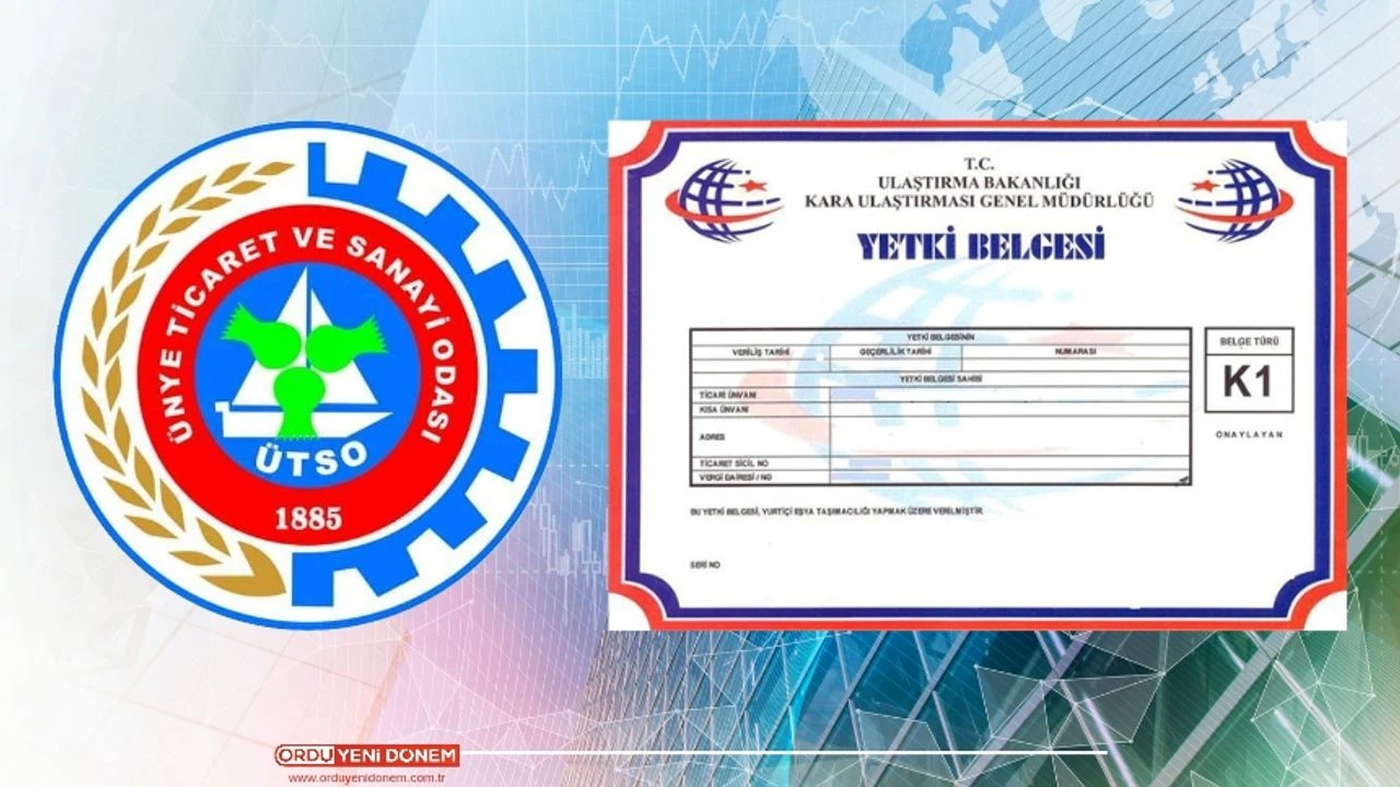 Ünye Ticaret ve Sanayi Odası'ndan K Belgesi ve Sayısal Takograf Kartı Hizmetleri
