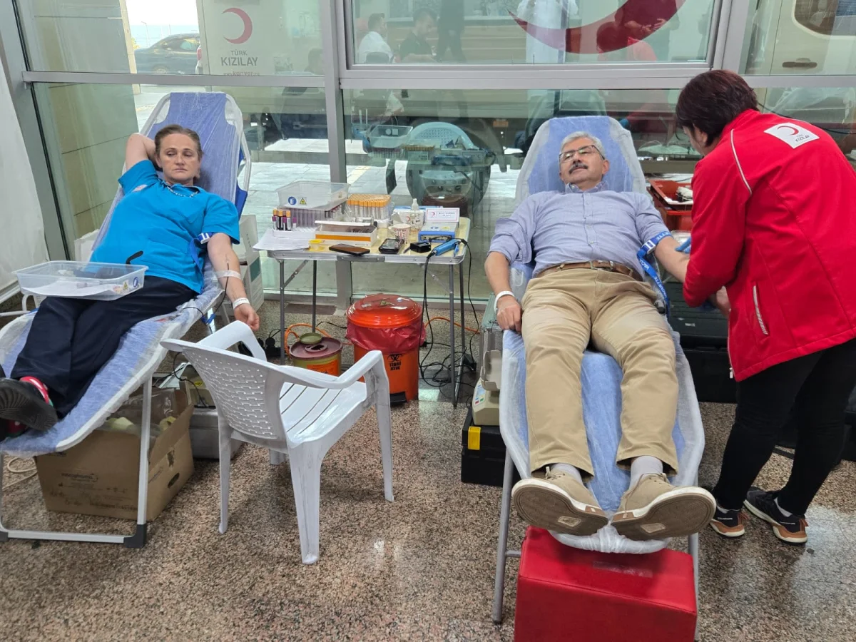 Ünye Devlet Hastanesi’nde Kan Bağışına Yoğun İlgi