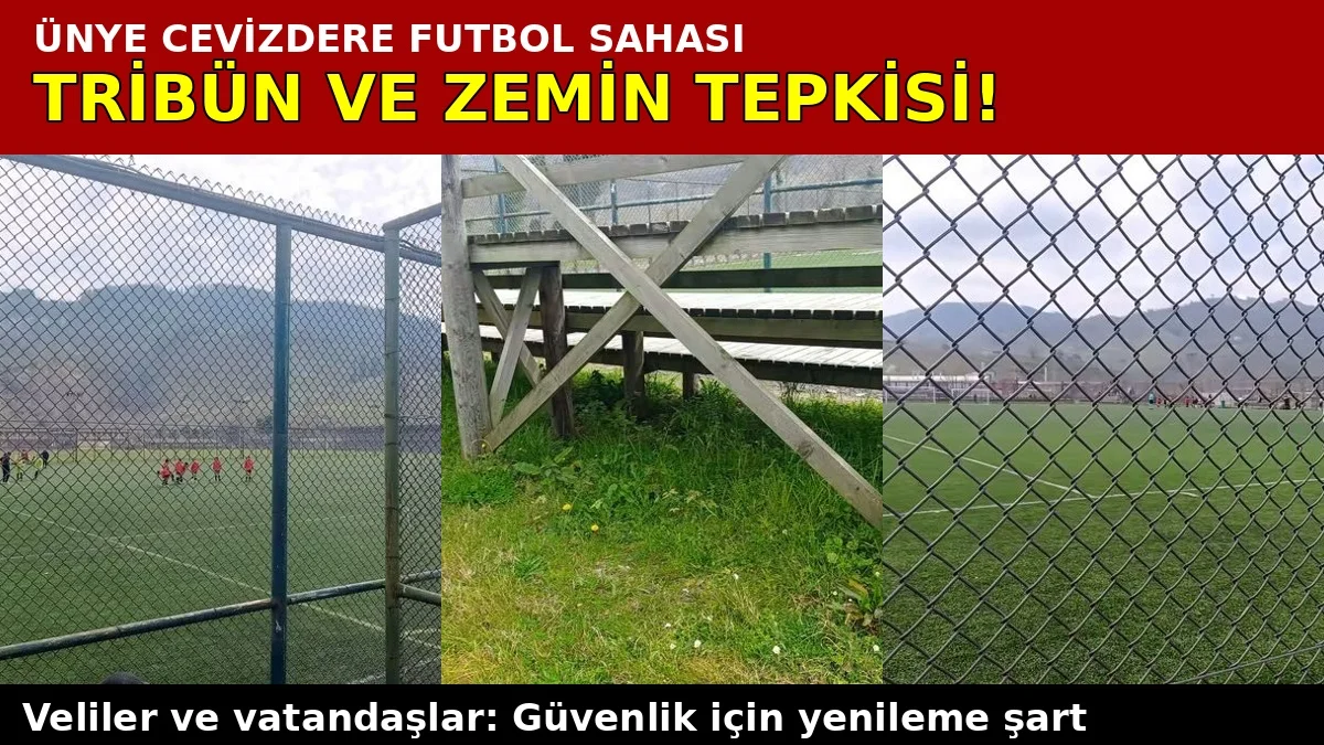 Ünye Cevizdere Futbol Sahası İçin Tribün ve Zemin Tepkisi!