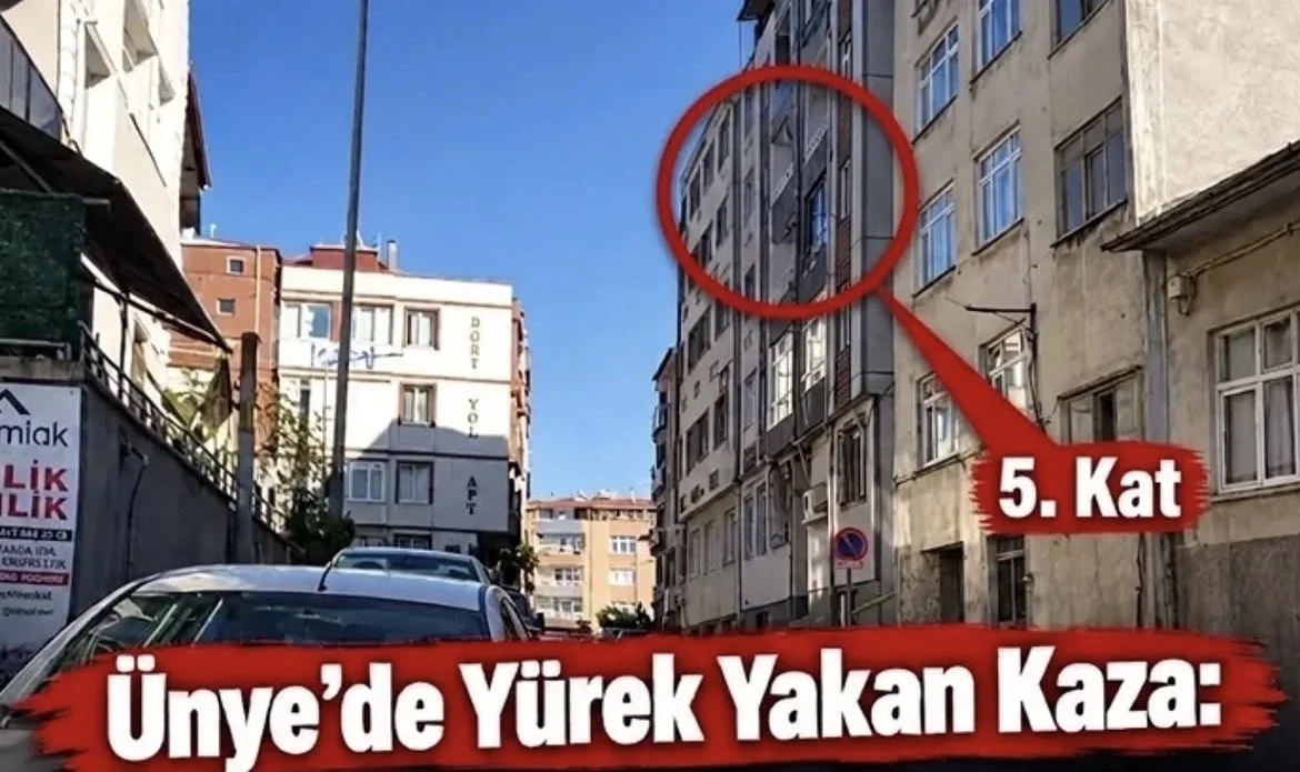 ÜNYE’DE YÜREK YAKAN KAZA! 5. KATTAN DÜŞEN HEMŞİRE YAŞAM MÜCADELESİ VERİYOR