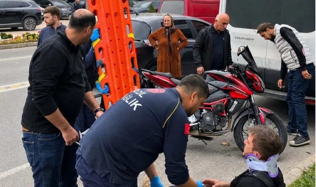 Ünye’de Motosiklet Kazası! Sürücü Hastaneye Kaldırıldı