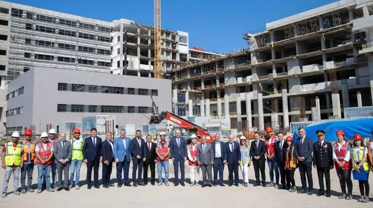 NUMAN KURTULMUŞ ŞEHİR HASTANESİ İNŞAATINI İNCELEDİ