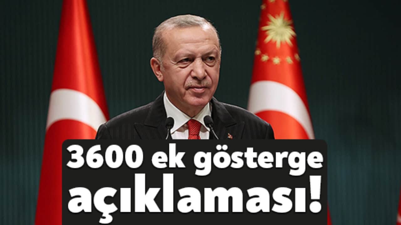 CUMHURBAŞKANDAN 3600 EK GÖSTERGE AÇIKLAMASI