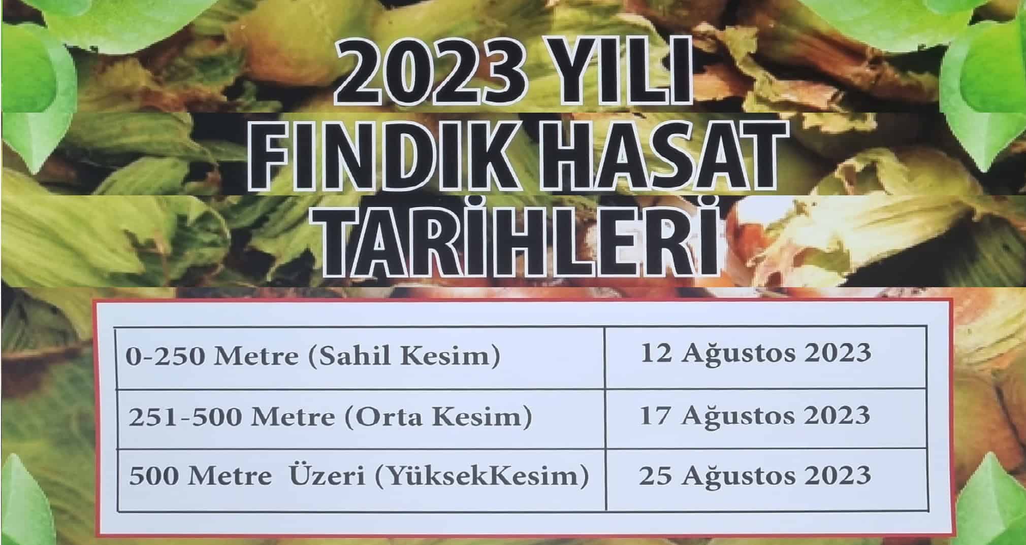 Fındık Hasat Tarihleri Açıklandı!