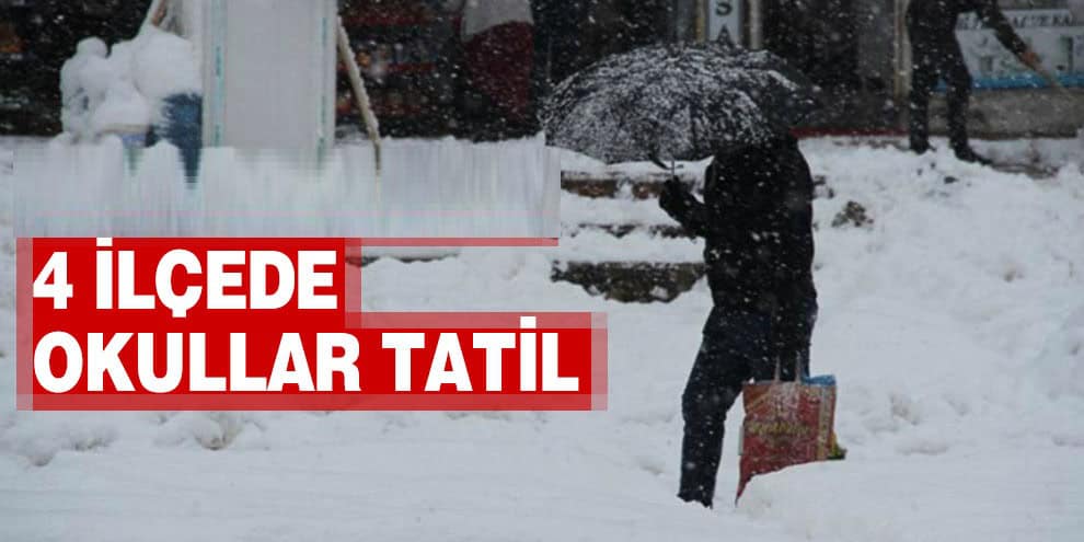 4 İLÇEDE KAR TATİLİ DEVAM EDİYOR