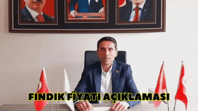 BBP İLÇE BAŞKANI GENÇCE'DEN FINDIK FİYATINA TEPKİ